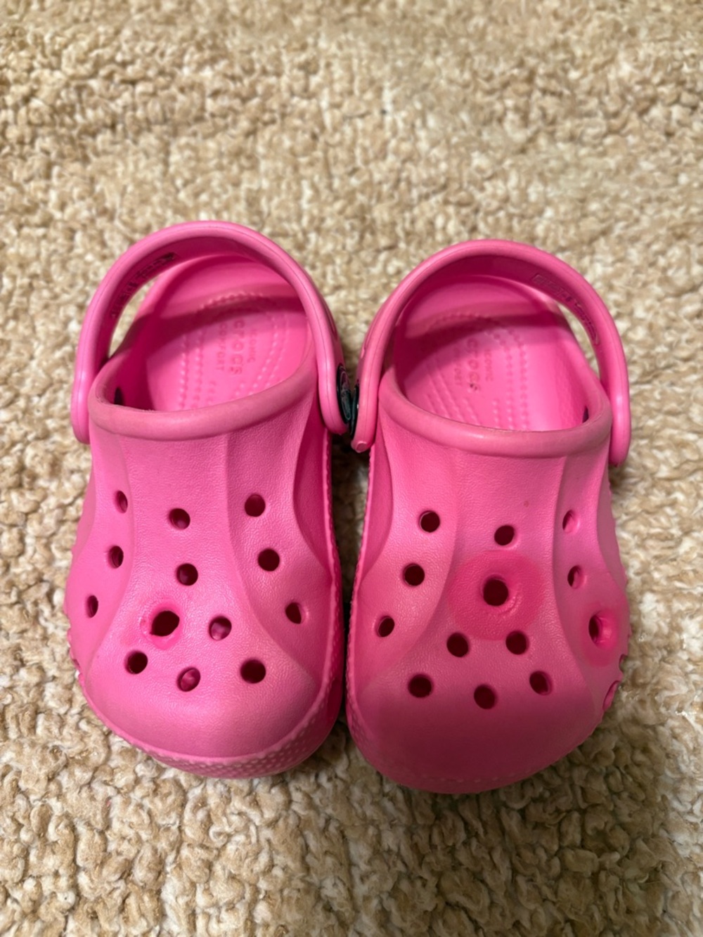 CROCS Toddlers Pink Slip-On Shoes 8c $10